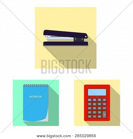 Vector Illustration Of Office And Supply Icon. Collection Of Office And School Stock Vector Illustra