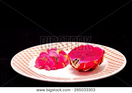Pitaya Or Dragon Fruit Ripe Fresh Tropical Food