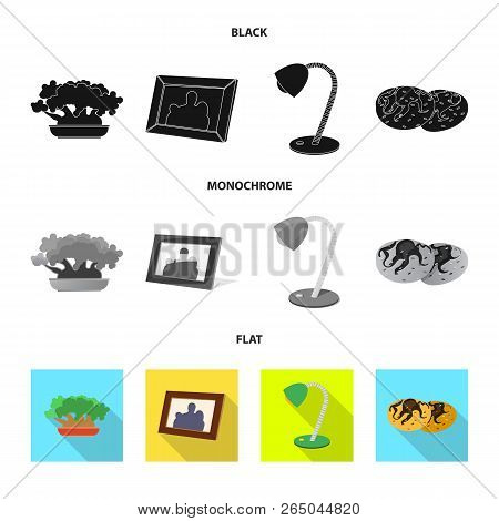 Vector Design Of Dreams And Night Logo. Set Of Dreams And Bedroom Vector Icon For Stock.