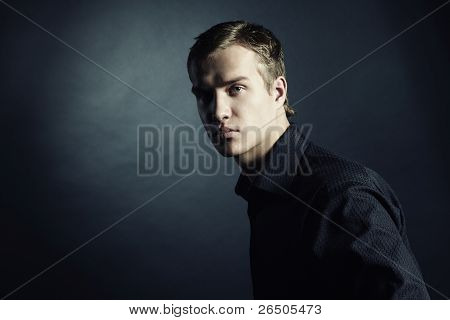 Fashion Portrait Of The Young Beautiful Man