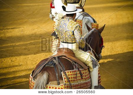 Bekämpfung der Stier Bild aus Spanien. Corrida de toros