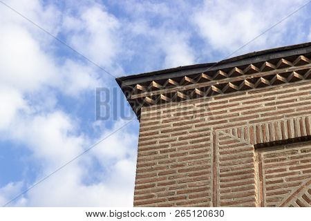 Corner View Of 500 Years Old Masony Mosque In Local Places Of Turkey