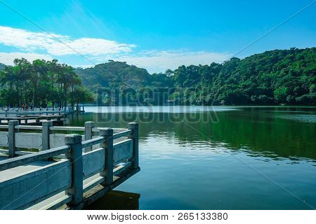 Lake On Top Of The Xiqiao Mountain Foshan City China