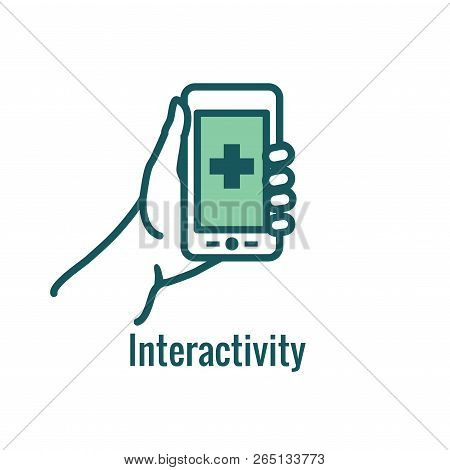 Telemedicine Abstract Idea - Icons Illustrating Remote Health And Software
