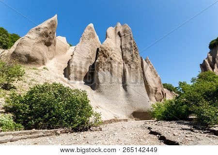 Pumice Rock Outcrops. Kuthin Bata, Kronotsky Reserve, Kamchatka Peninsula