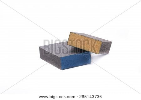 Two Medium Grain And Fine Grain Sandpaper