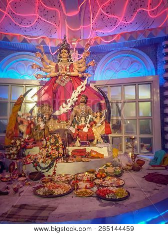 Durga Idol - Durga Puja Navrata, West Bengal, India