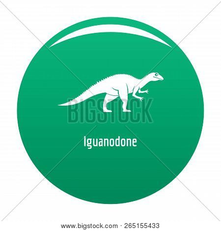 Iguanodone Icon. Simple Illustration Of Iguanodone Icon For Any Design Green