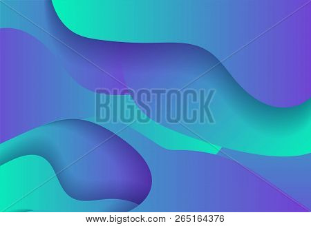 Colorful Geometric Background. Fluid Shapes Composition. Eps10 Vector.
