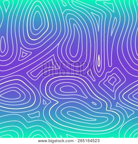 Seamless Striped Abstract Blue And Purple Pattern. Vector