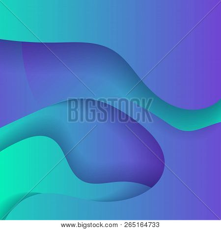 Colorful Geometric Background. Fluid Shapes Composition. Eps10 Vector.