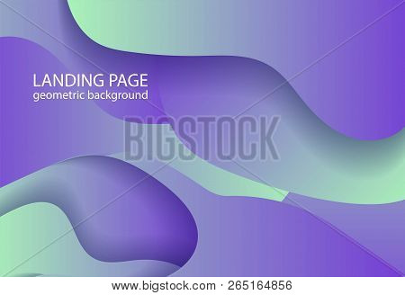 Colorful Geometric Background. Fluid Shapes Composition. Eps10 Vector.