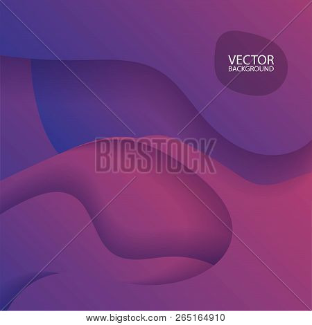 Colorful Geometric Background. Fluid Shapes Composition. Eps10 Vector.