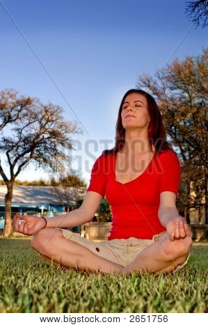 Meditazione nel parco