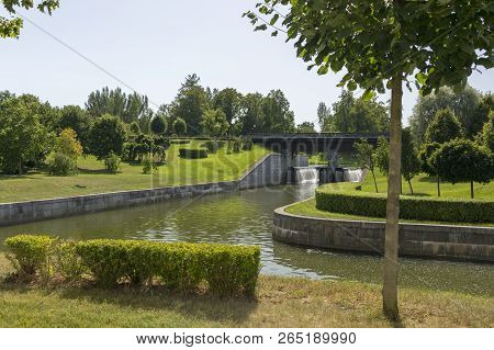Strelna, St. Petersburg, Russia - August 09, 2018: The Territory Of The State Complex 