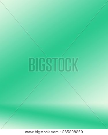 Abstract Blur Empty Green Gradient Studio Well Use As Background, Website Template, Frame, Business 