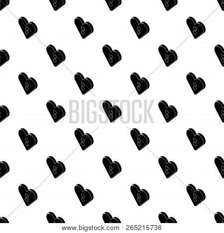 Heart Clothes Button Pattern Vector Seamless Repeating For Any Web Design