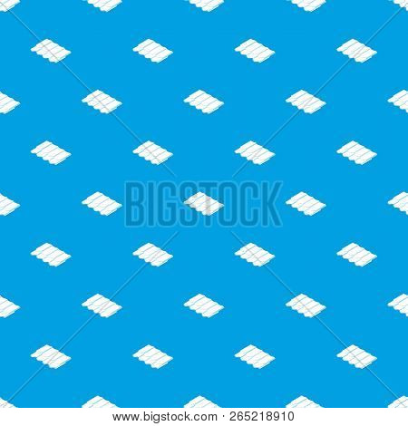 Metal Tile Pattern Vector Seamless Blue Repeat For Any Use