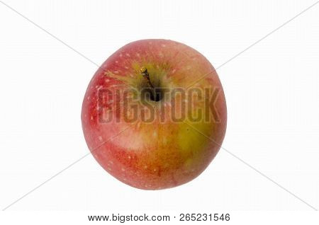 Fresh Red Apple Isolated On White. With Clipping Path.