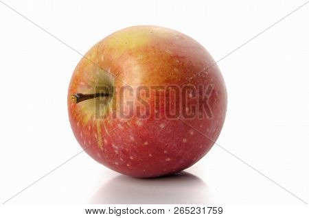 Fresh Red Apple Isolated On White. With Clipping Path.