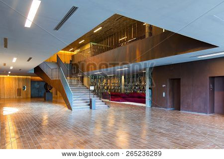 Chianti Region, Italy - April 20, 2018: The Antinori Nel Chianti Classico Winery In The Chianti Regi