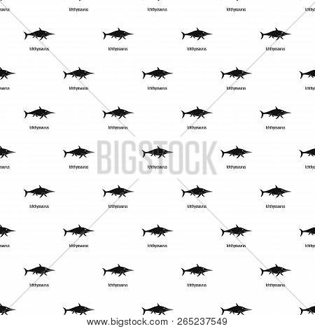 Ichthyosaurus Pattern Seamless Vector Repeat Geometric For Any Web Design