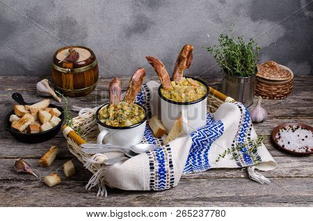 Traditional Thick Soup With Peas
