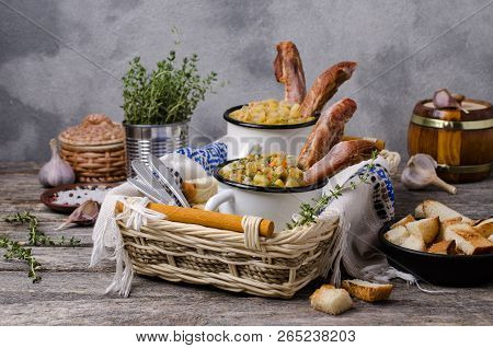 Traditional Thick Soup With Peas