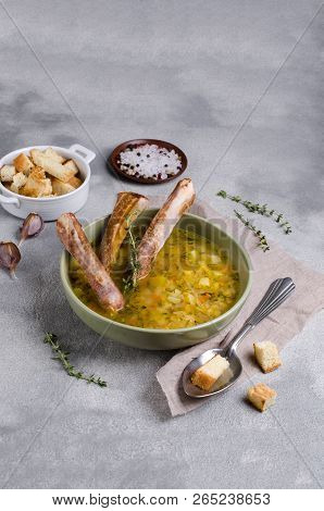 Traditional Thick Soup With Peas