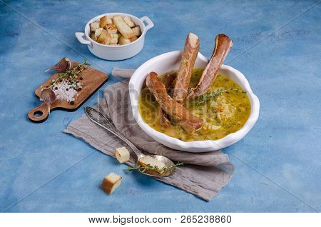 Traditional Thick Soup With Peas