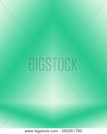 Abstract Blur Empty Green Gradient Studio Well Use As Background, Website Template, Frame, Business 