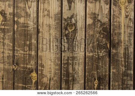 Close Up Of Wall Made Of Wooden Planks, Wood Wall Or Table Retro Country
