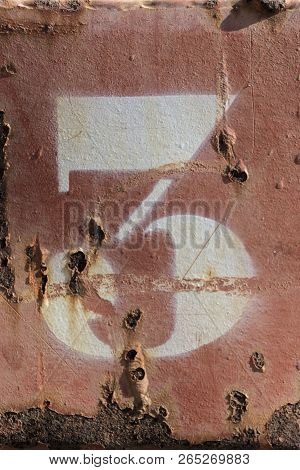 Scratched Rusty Metal Texture Number Three, Number 3