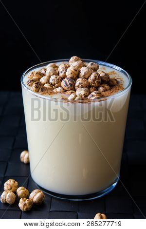 Boza Or Bosa, Traditional Turkish Drink With Roasted Chickpea