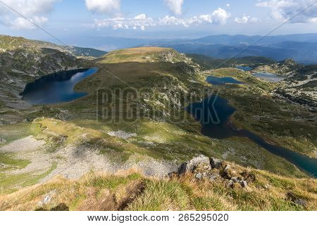 Summer View Of The Kidney, The Twin, The Trefoil, The Fish And The Lower Lakes , Rila Mountain, The 