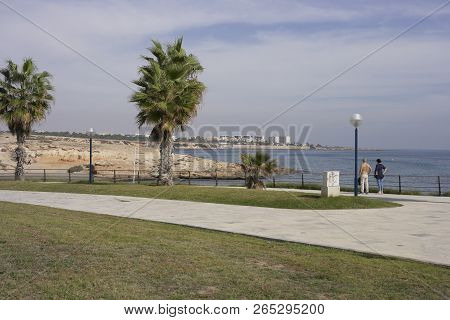 Costa Blanca - 26 Oct 2018 : Cala Del Mosca, South Of Torrevieja In Spain