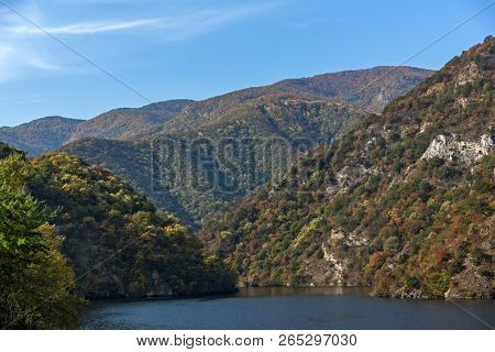 Amazing Autumn Ladscape Of The Krichim Reservoir, Rhodope Mountains, Plovdiv Region, Bulgaria