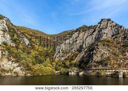 Amazing Autumn Ladscape Of The Krichim Reservoir, Rhodope Mountains, Plovdiv Region, Bulgaria