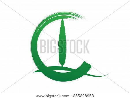 Cypress Icon. Simple Illustration Of Cypress Vector Icon For Web. Italian Silhouette Cypress Trees T