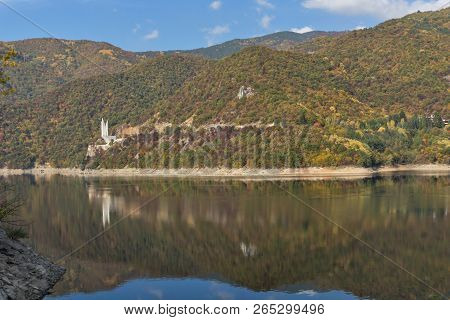 Amazing Autumn Ladscape Of The Vacha (antonivanovtsi) Reservoir, Rhodope Mountains, Plovdiv Region, 