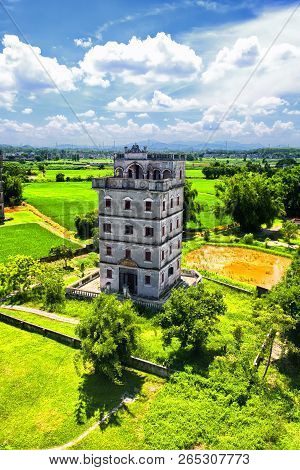 The Historic Buildings Of Kaiping Diaolou In Zili Village In Kaiping China In Guangdong Province On 