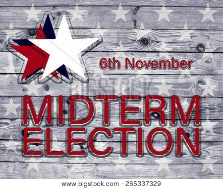 6Th November Midterm Election Poster With Stars
