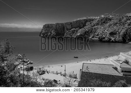 Houcima Beach And Waves And Rocks