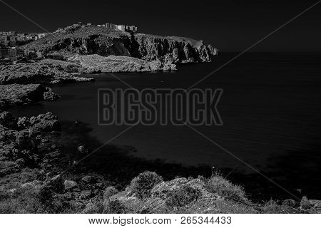Houcima Beach And Waves And Rocks