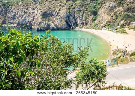Houcima Beach And Waves And Rocks