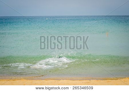 Houcima Beach And Waves And Rocks