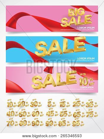 Sale Banners Discount Abstract Geometric Diagonal Concept
