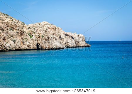 Houcima Beach And Waves And Rocks