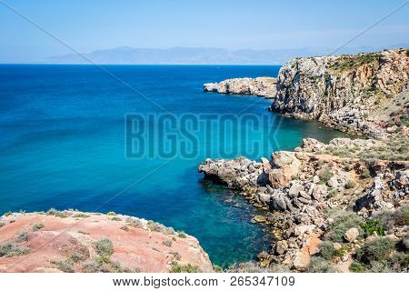 Houcima Beach And Waves And Rocks