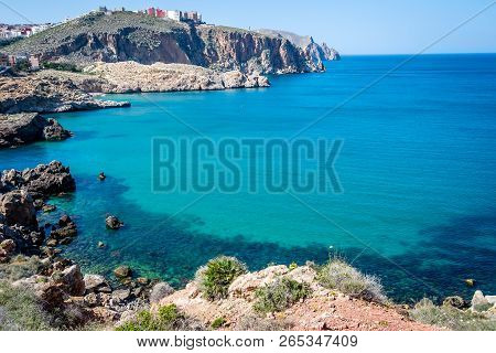Houcima Beach And Waves And Rocks